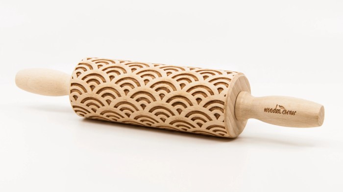 No. R209 JAPANESE WAVES Pattern Rolling Pin Engraved | Etsy No. R209 JAPANESE WAVES Pattern Rolling Pin Engraved | Etsy
